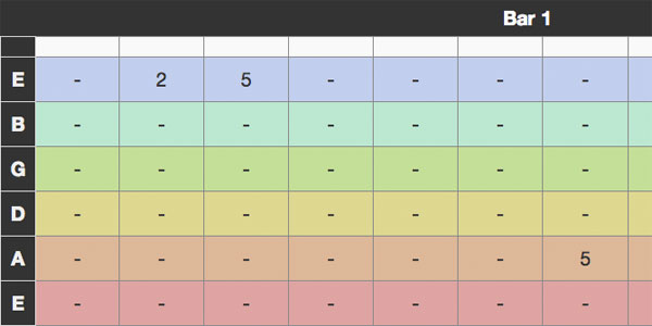 Tabbing interface